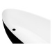 HOPA Volně stojící vana GOYA černá/bílá Rozměr vany 160 × 70 cm VANSAL16BW