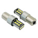 Auto LED žárovka BA15S 15 SMD 2835 PY21W oranžová