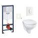 Závěsný wc set do lehkých stěn / předstěnová montáž Grohe Bau Ceramic SIKOGRSBAUSASH0