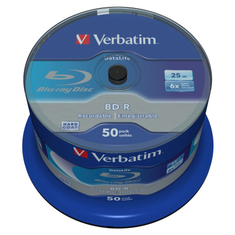 VERBATIM BD-R SL Datalife (50 ks) Blu-Ray/Spindle/6x/25GB