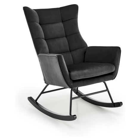 HALMAR Houpací křeslo Bazalto černé