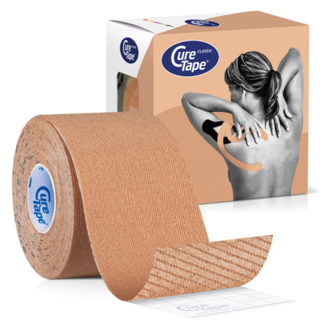 CureTape Classic 5 cm x 5 m kineziologický tejp béžový