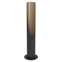 EGLO LED stolní lampa Barbotto v černé/dubové dřevo