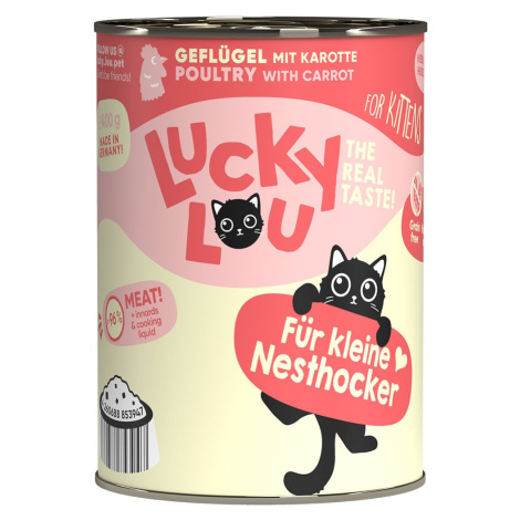 Lucky Lou Lifestage Kitten drůbež 24× 400 g