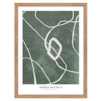 Plakát v rámu 32x42 cm Green Grafica – Malerifabrikken