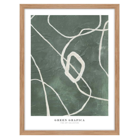 Plakát v rámu 32x42 cm Green Grafica – Malerifabrikken