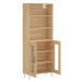 vidaXL Skříň highboard dub sonoma 69,5 x 34 x 180 cm kompozitní dřevo