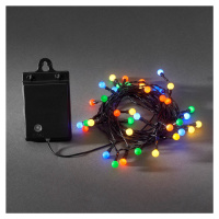 Konstsmide Christmas Pestrý venkovní světelný řetěz 40 LED RGB, baterie