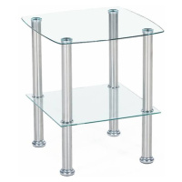 Konferenční stolek KIERAN sklo/nerez