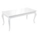 Jídelní stůl 179 × 89 × 81 cm vysoký lesk bílý, 246958