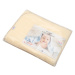 New Baby Dětská fleecová deka béžová hvězdičky, 100 x 75 cm