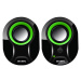 Reproduktor SVEN 290 speakers, 5W USB (black and green)