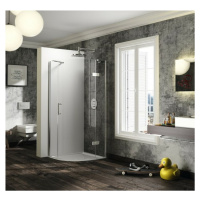 Sprchový kout čtvrtkruh 90x90x200 cm pravá Huppe Solva pure chrom lesklý ST2001.092.322