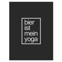 Ilustrace bier ist me in yoga, Finlay & Noa, 30 × 40 cm