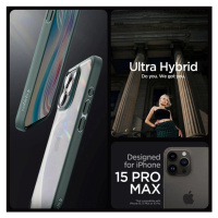 Pouzdro Spigen Ultra Hybrid pro iPhone 15 Pro Max - tmavě zelené