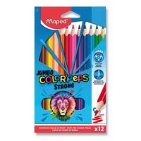 Pastelky Maped Color'Peps Strong Jumbo - 12 barev