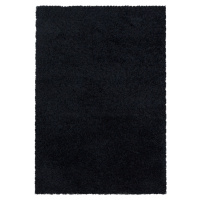 Ayyildiz koberce Kusový koberec Sydney Shaggy 3000 black Rozměry koberců: 60x110