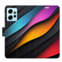 iSaprio Flip pouzdro Color Waves pro Xiaomi Redmi Note 12 5G