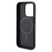 Zadní kryt Guess PU Leather 4G Colored Ring MagSafe pro Apple iPhone 15 Pro, černá