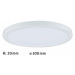 Paulmann Atria LED Panel kruhové 22W bílá mat stmívatelné 708.69 P 70869