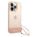 Guess GUHCP14LHGCOHP hard silikonové pouzdro iPhone 14 PRO 6.1" pink Translucent Pearl Strap