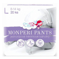 MONPERI PANTS Kalhotky plenkové jednorázové L (8-14 kg) 20 ks