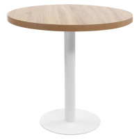 vidaXL Bistro stolek světle hnědý 80 cm MDF