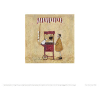 Umělecký tisk Sam Toft - Popcorn Time, 30 × 30 cm