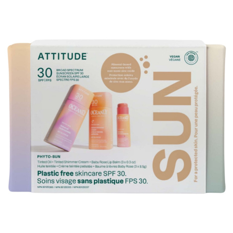 ATTITUDE Oceanly Set péče o pleť a rty SPF30 3 ks