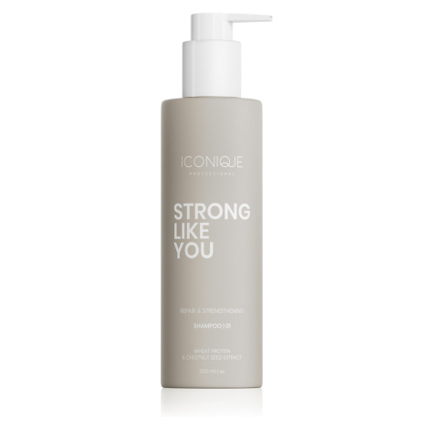 ICONIQUE Professional Strong Like You šampon na poškozené vlasy 250 ml