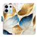 iSaprio flip pouzdro GoldBlue Leaves pro Xiaomi Redmi Note 13 Pro+ 5G