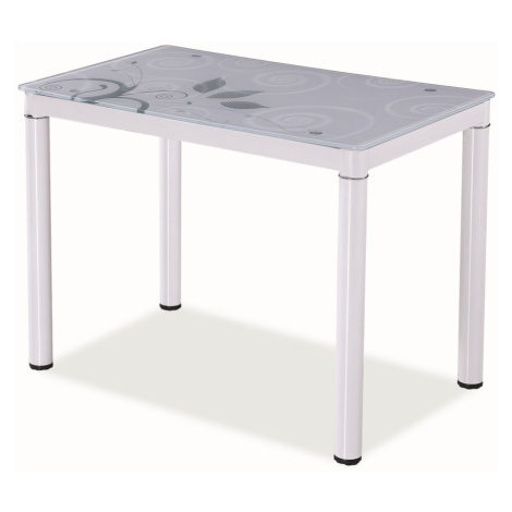 Jídelní stůl NEFON 100x60 cm, bílá Casarredo
