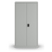 LISTA Skříň s otočnými dveřmi, plné plechové dveře, v x š 1950 x 1000 mm, hloubka 400 mm, světlá