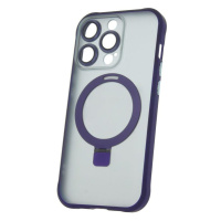 Silikonové TPU pouzdro Mag Ring pro Apple iPhone 15 Pro, fialová