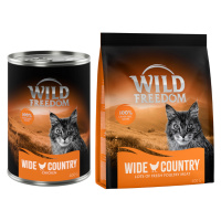 Wild Freedom 12 x 400 g + granule 400 g za skvělou cenu - Wide Country - kuře + Adult 