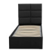 Čalouněná postel TORES II bez matrace rozměr 90x200 cm - Eko-kůže Bílá eko-kůže