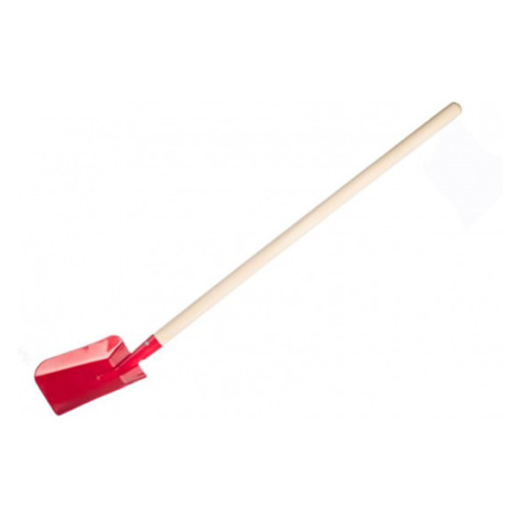 Lopata/ Lopatka červená kovová s dřevěnou násadou 80 cm
