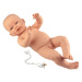 Llorens 45001 NEW BORN CHLAPEČEK - realistická panenka miminko bílé rasy s celovinylovým tělem -