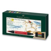 Popisovač Faber-Castell Pitt Artist Pen Dual Marker sada 5 ks Faber-Castell