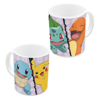 Pokémon hrnek - Charmander, Bulbasaur, Squirtle, Pikachu