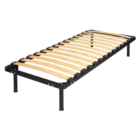 Kovová postel VALESKA 90x200 cm, černá Idea