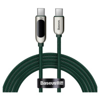 Kabel USB-C na USB-C Baseus Display, 100 W, 2 m (zelený)