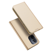 DUX DUCIS Skin knížkové pouzdro na Xiaomi Redmi 12C / POCO C55 Gold