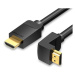 Vention HDMI 2.0 Right Angle Cable 270 Degree 3m Black