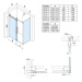 Gelco VOLCANO sprchové dveře 1400 mm, čiré sklo