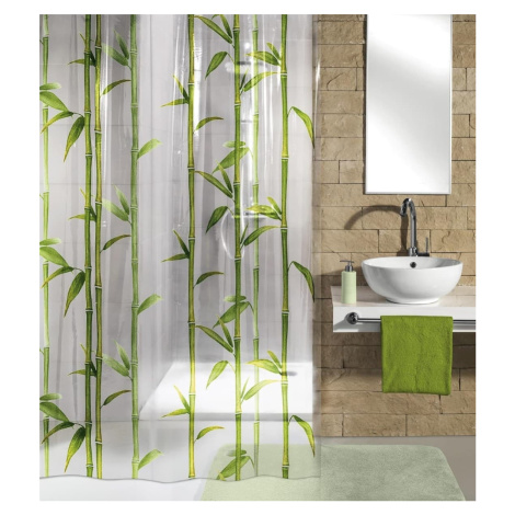 Sprchový závěs Kleine Wolke Bambú močálově zelená 5249625305