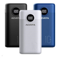 ADATA PowerBank AP10000 - externí baterie pro mobil/tablet 10000mAh, bílá (37Wh) USB-C