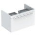 Geberit myDay - Umyvadlová skříňka, 680x410x430 mm, 1 zásuvka s LED osvětlením, lesklá bílá Y824
