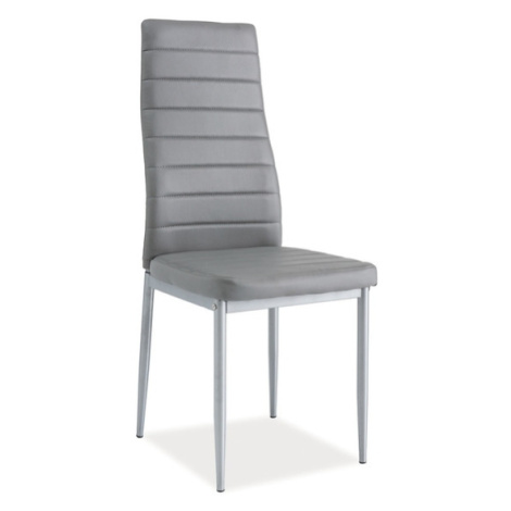 Signal Židle H261 BIS hliník/šedá eko kůže