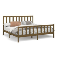 Rám postele medově hnědý masivní borovice 200 × 200 cm, 3106726